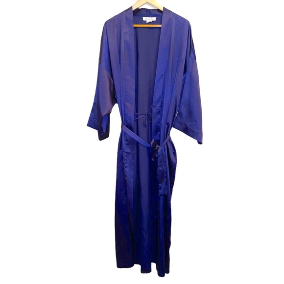 Dior Other - Christian Dior Logo Navy Large Silky Robe